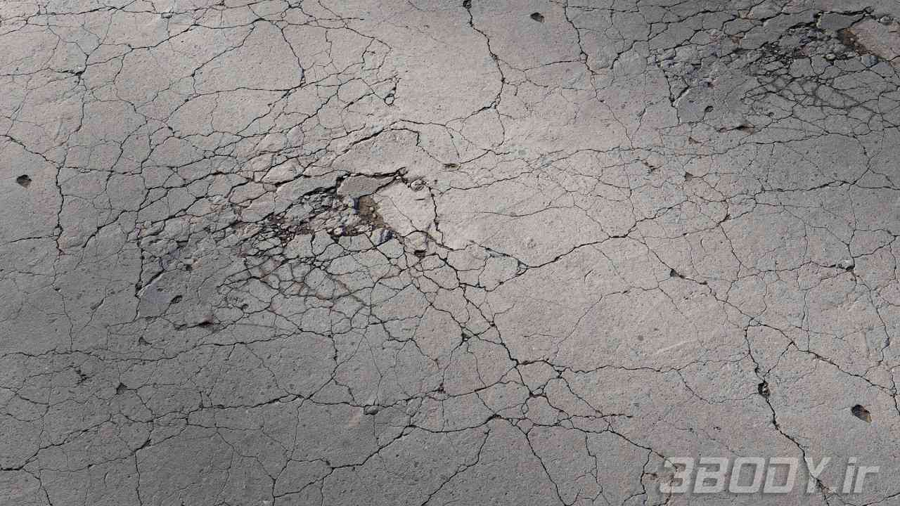 متریال بتن آسیب دیده damaged concrete عکس 1